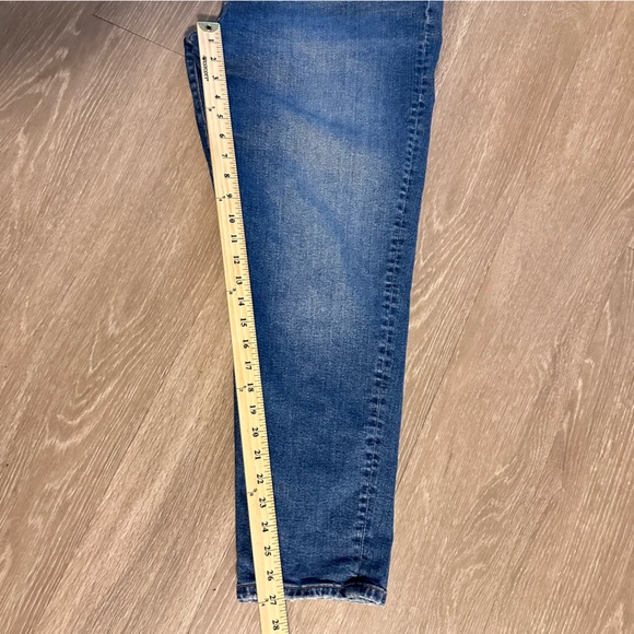 MOM Jeans Marks and Spencer Womens High Waisted Stretch Blue Denim UK 18  EU 46 - Picture 11 of 11